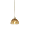 Lámpara colgante vidrio ámbar Ø19 x 130 cm E27 - LLLC0670