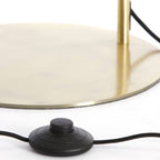 Lámpara de pie metal bronce vidrio ahumado Ø30x160 cm E27 -LLLP0067