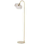 Lámpara de pie metal bronce vidrio ahumado Ø30x160 cm E27 -LLLP0067