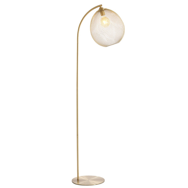 Lámpara de pie metal oro Ø30x160 cm E27 - LLLP0072