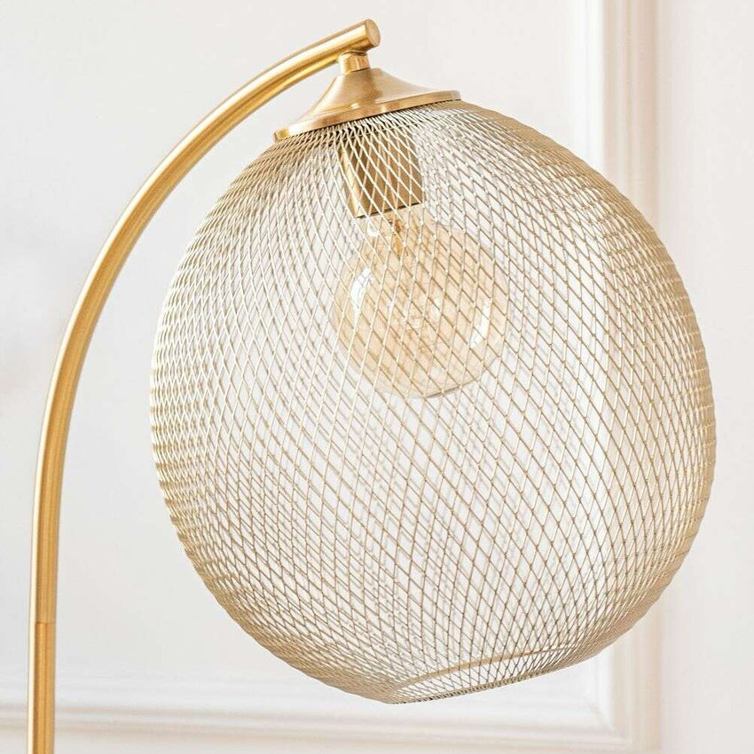 Lámpara de pie metal oro Ø30x160 cm E27 - LLLP0072