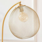 Lámpara de pie metal oro Ø30x160 cm E27 - LLLP0072