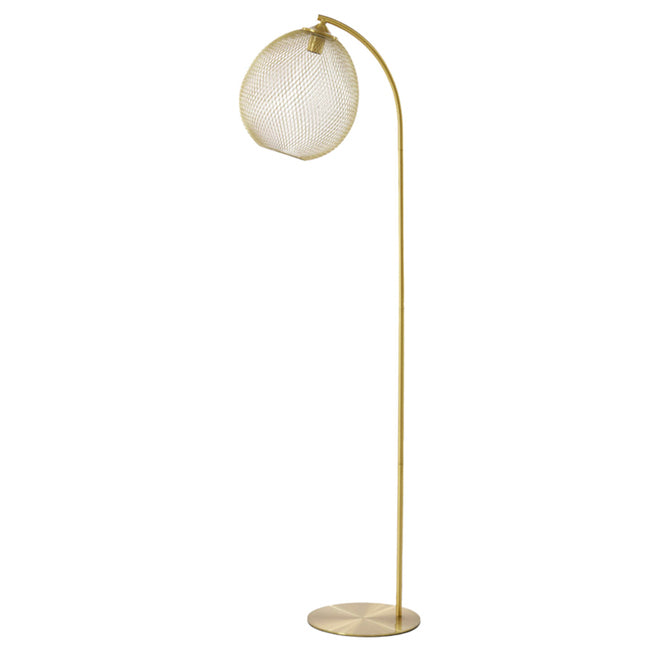 Lámpara de pie metal oro Ø30x160 cm E27 - LLLP0072