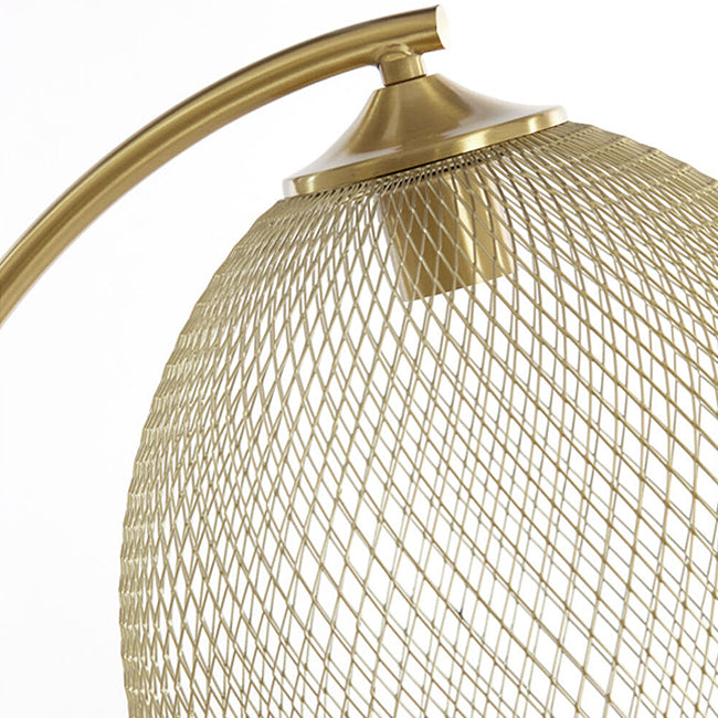 Lámpara de pie metal oro Ø30x160 cm E27 - LLLP0072