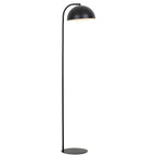 Lámpara de pie metal negro mate Ø30x37x1,55 cm E27 -  LLLP0075