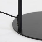Lámpara de pie metal negro mate Ø30x37x1,55 cm E27 -  LLLP0075