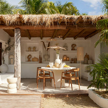 Cargar imagen en el visor de la galería, Lámpara de pie Ø30x165 cm  natural+crema - LLLP0083
