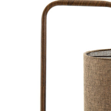 Cargar imagen en el visor de la galería, Lámpara de pie estampado madera marrón oscuro Ø28x155 cm  E27 - LLLP0087
