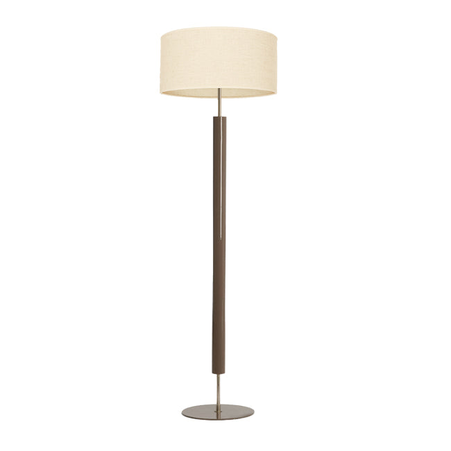 Lámpara de pie metal vison oscuro brillante niíque Ø30x132 cm E27 - LLLP0089