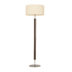 Lámpara de pie metal vison oscuro brillante niíque Ø30x132 cm E27 - LLLP0089