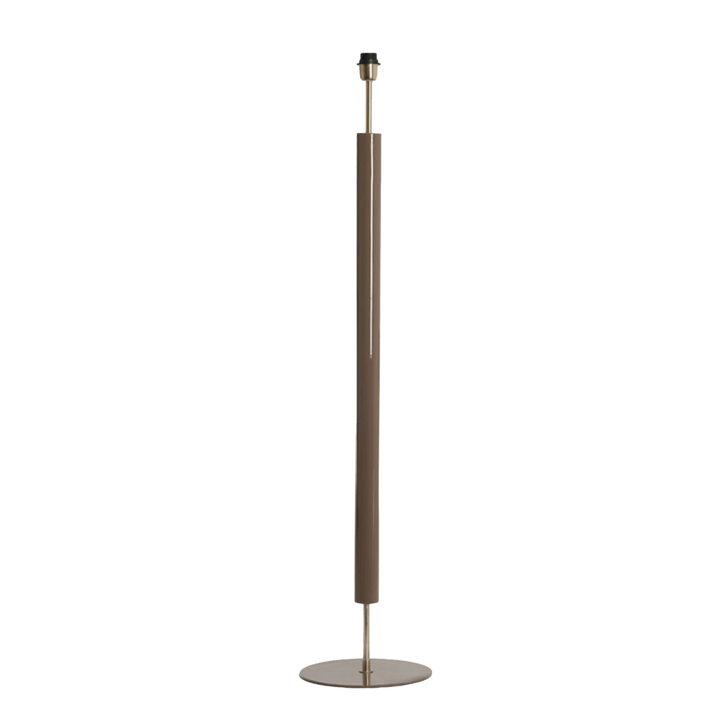 Lámpara de pie metal vison oscuro brillante niíque Ø30x132 cm E27 - LLLP0089