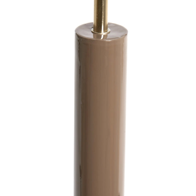 Lámpara de pie metal vison oscuro brillante niíque Ø30x132 cm E27 - LLLP0089