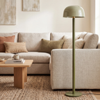 Lámpara de pie metal Ø40x155 cm verde oliva verde claro E27 - LLLP0093