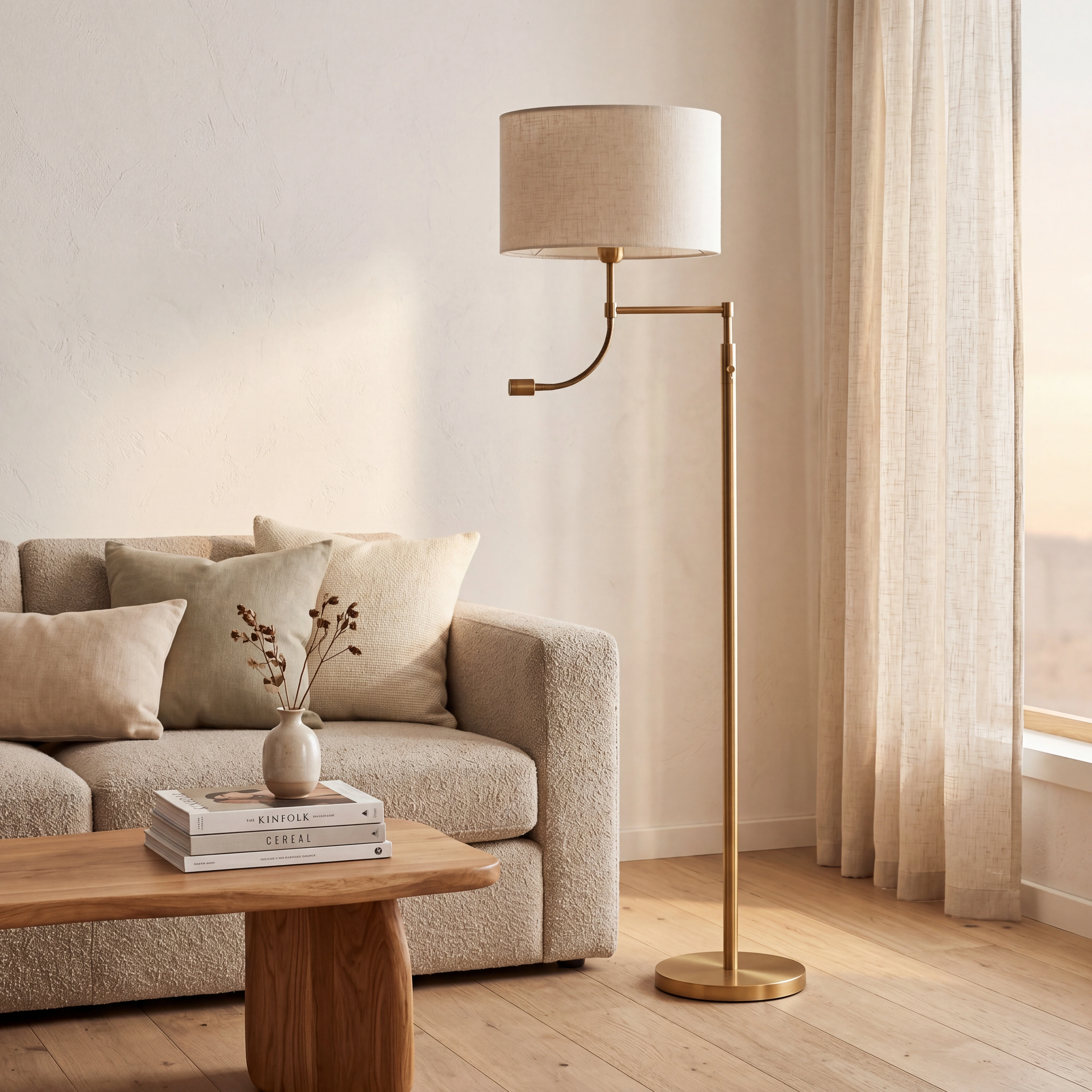 Lámpara de pie bronce antiguo Ø25x138 cm E27 3W LED - LLLP0096