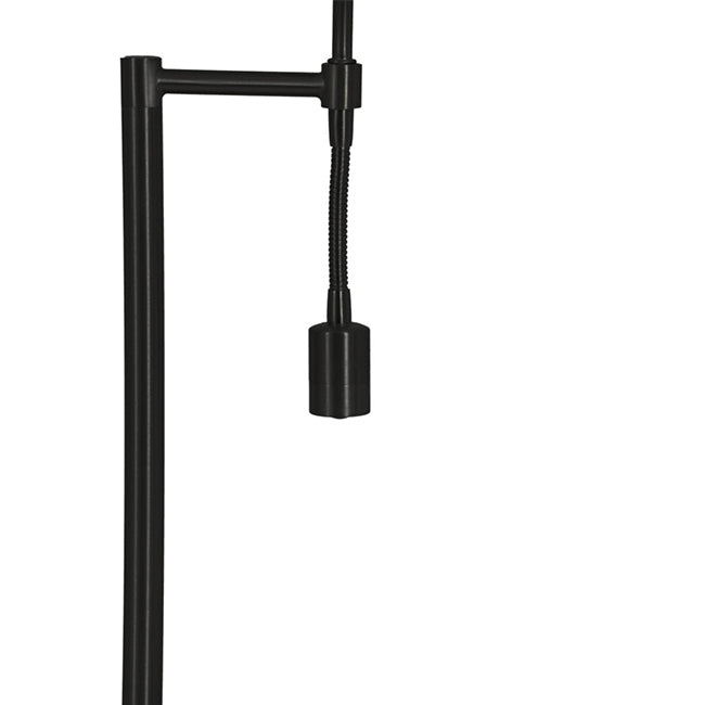 Lámpara de pie negro Ø25x138 cm E27 3W LED - LLLP0097