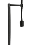 Lámpara de pie negro Ø25x138 cm E27 3W LED - LLLP0097