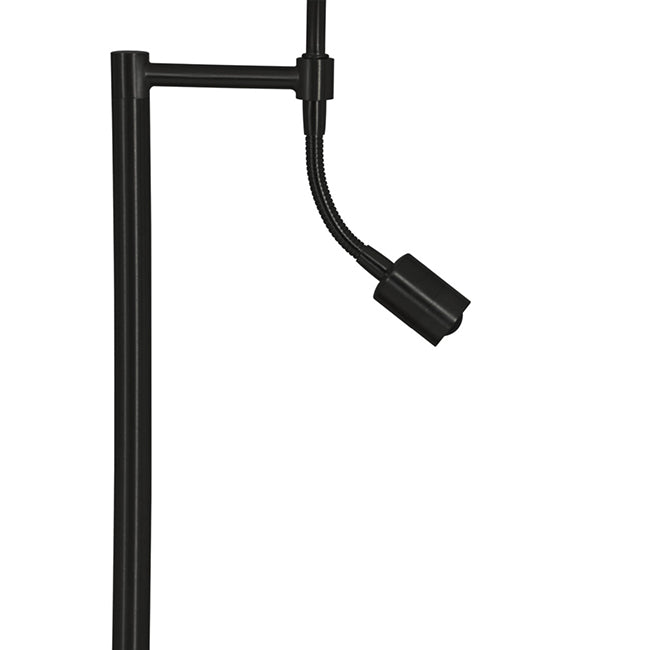 Lámpara de pie negro Ø25x138 cm E27 3W LED - LLLP0097