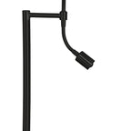 Lámpara de pie negro Ø25x138 cm E27 3W LED - LLLP0097