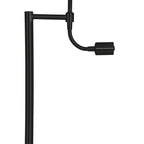Lámpara de pie negro Ø25x138 cm E27 3W LED - LLLP0097