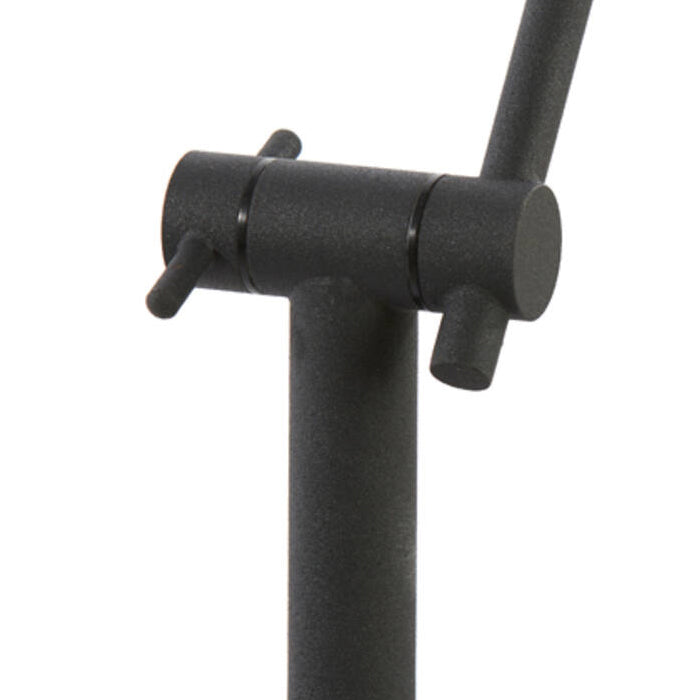 Lámpara de pie metal negro Ø25x38 cm G9 - LLLP0099