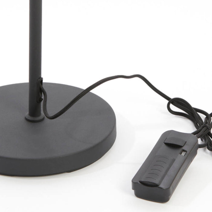Lámpara de pie metal negro Ø25x38 cm G9 - LLLP0099