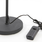 Lámpara de pie metal negro Ø25x38 cm G9 - LLLP0099