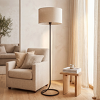 Lámpara de pie metal negro Ø36x138 E27 - LLLP0101
