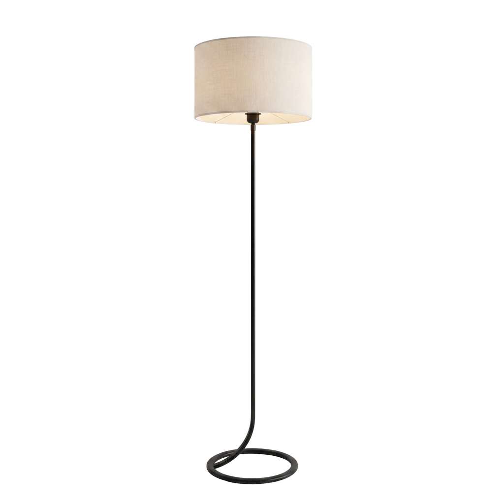 Lámpara de pie metal negro Ø36x138 E27 - LLLP0101