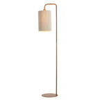 Lámpara de pie estampado madera natural cuerda crema 33,5x28x155 cm E27 - LLLP0103