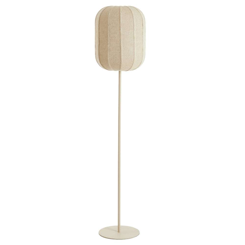 Lámpara de pie lino natural arena Ø35x165 cm E27 - LLLP0104