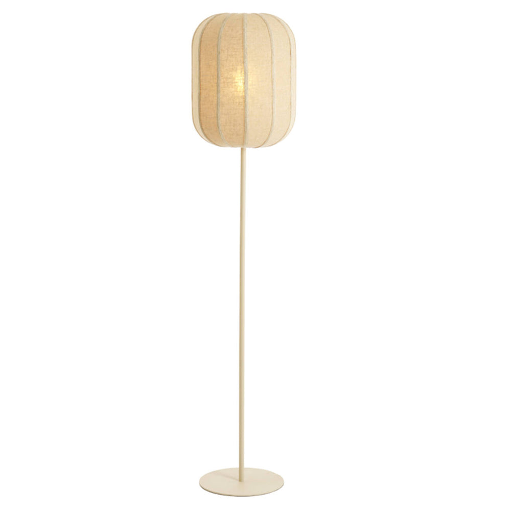 Lámpara de pie lino natural arena Ø35x165 cm E27 - LLLP0104