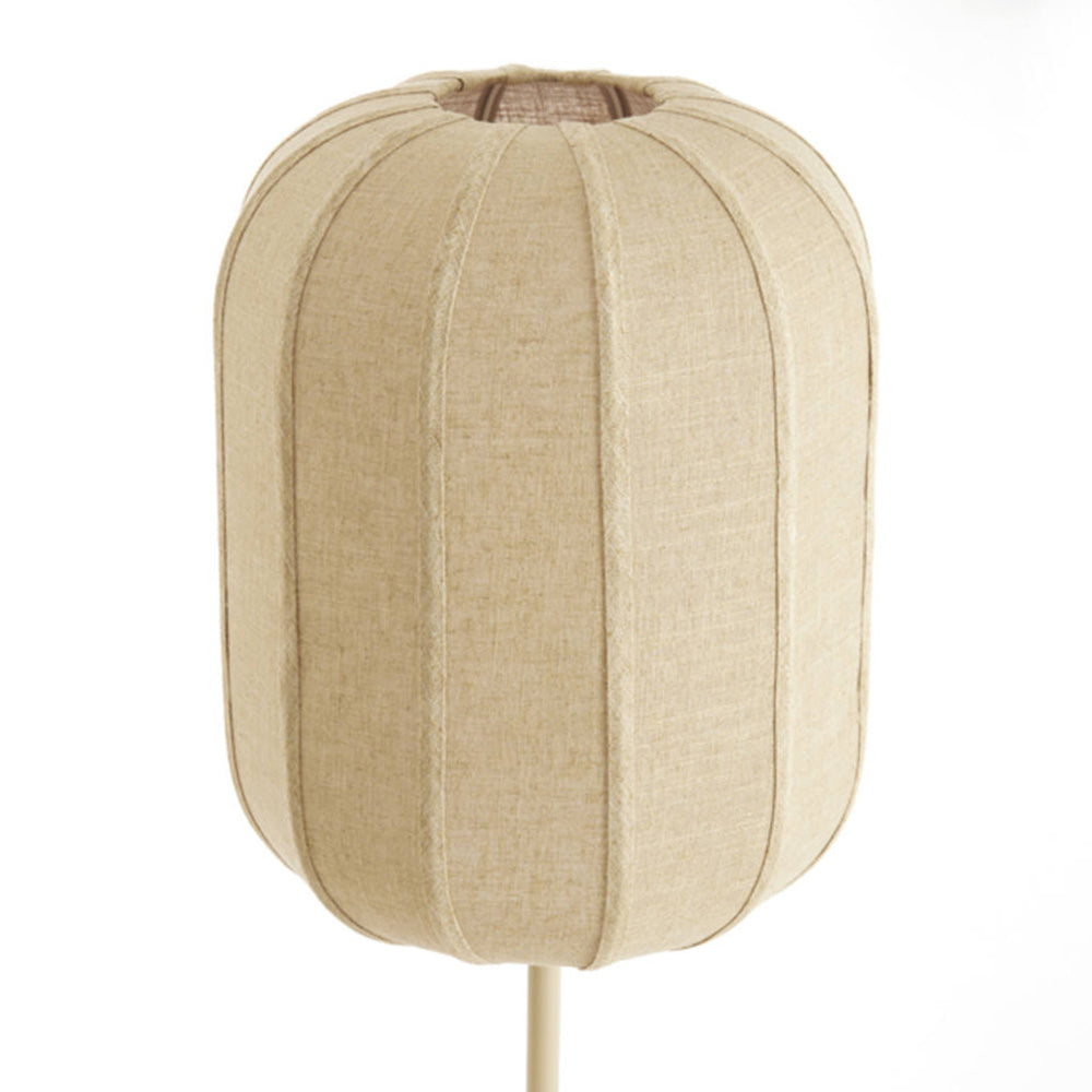 Lámpara de pie lino natural arena Ø35x165 cm E27 - LLLP0104