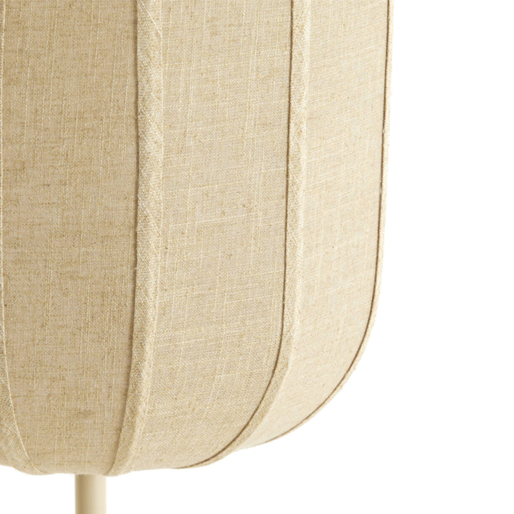 Lámpara de pie lino natural arena Ø35x165 cm E27 - LLLP0104