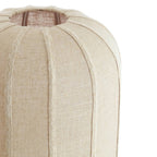 Lámpara de pie lino natural arena Ø35x165 cm E27 - LLLP0104