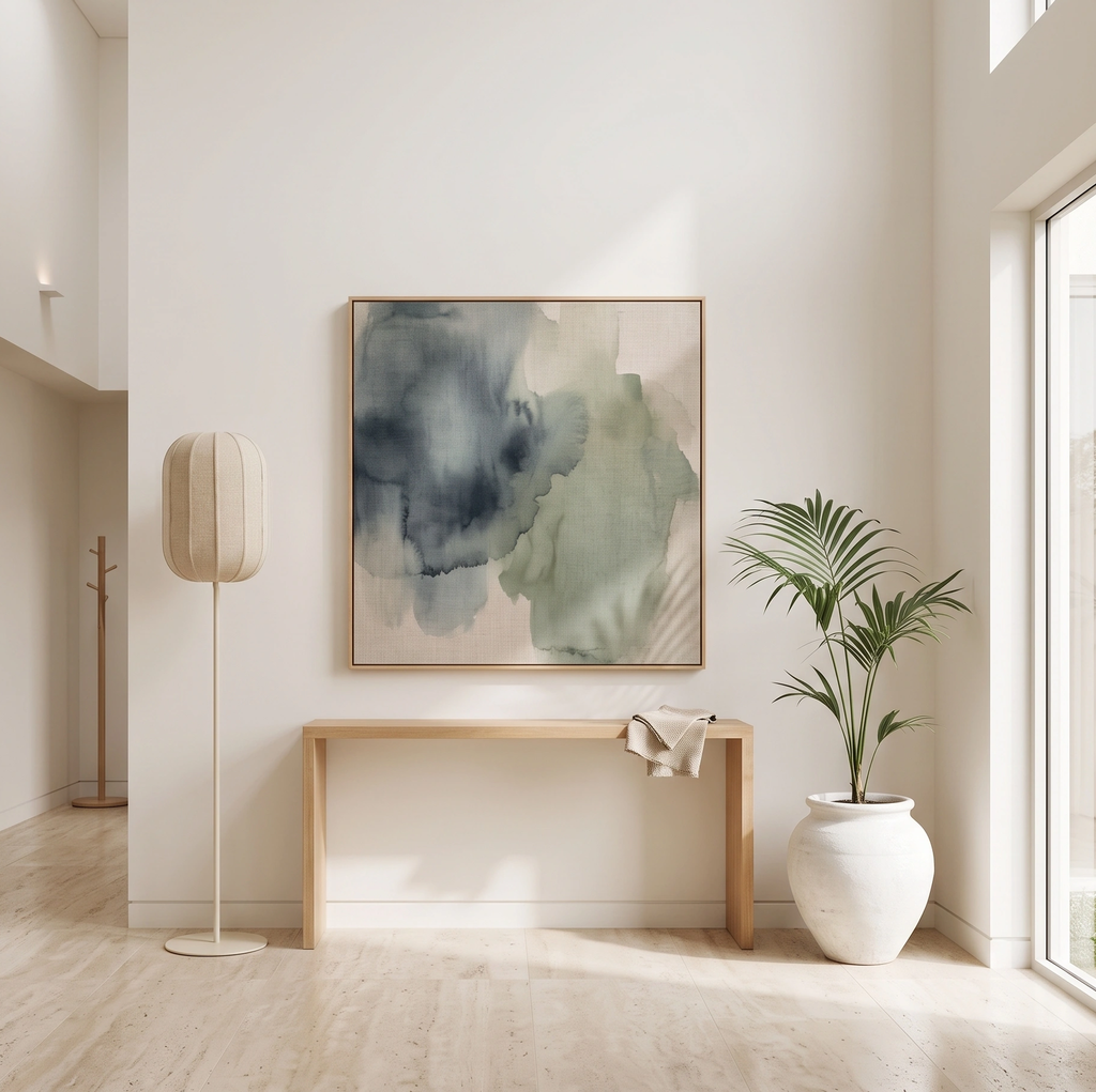 Lámpara de pie lino natural arena Ø35x165 cm E27 - LLLP0104