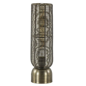 Lámpara sobremesa metal bronce envejecido Ø11x39,5 cm E27