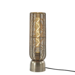 Lámpara sobremesa metal bronce envejecido Ø11x39,5 cm E27