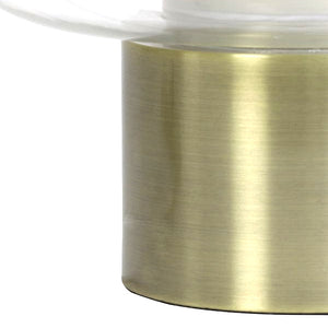 Lámpara sobremesa metal bronce vidrio transparente Ø22x43,5 cm E27 - LLLS0268