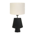 Lámpara sobremesa negro 23x13x40 cm E27 - LLLS0289