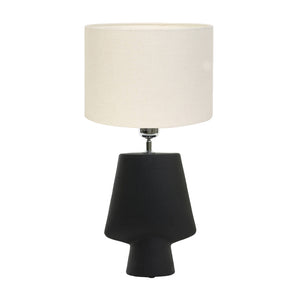 Lámpara sobremesa negro 23x13x40 cm E27 - LLLS0289