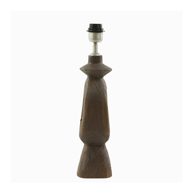 Lámpara sobremesa madera Ø11x9x45cm cm E27 - LLLS0290