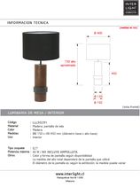 Cargar imagen en el visor de la galería, Lámpara sobremesa madera  Ø15x45 cm E27 - LLLS0293
