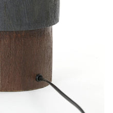 Cargar imagen en el visor de la galería, Lámpara sobremesa madera  Ø15x45 cm E27 - LLLS0293
