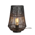 Lámpara sobremesa  metal negro Ø24x32 cm E27 - LLLS0298