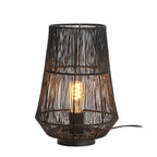 Lámpara sobremesa  metal negro Ø24x32 cm E27 - LLLS0298