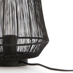 Lámpara sobremesa  metal negro Ø24x32 cm E27 - LLLS0298