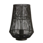 Lámpara sobremesa  metal negro Ø24x32 cm E27 - LLLS0298