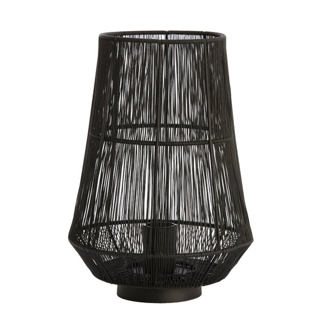 Lámpara sobremesa  metal negro Ø24x32 cm E27 - LLLS0298