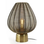 Lámpara sobremesa metal bronce envejecido Ø35x46 cm E27 - LLLS0304