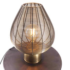 Lámpara sobremesa metal bronce envejecido Ø35x46 cm E27 - LLLS0304